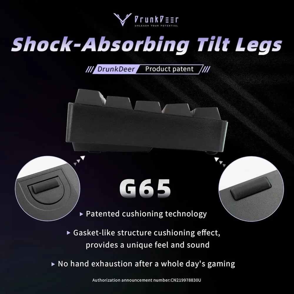 DrunkDeer G65 Rapid Trigger Mechanical Keyboard Magnetic Switch Gaming PBT - Picture 2 of 7